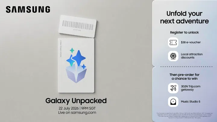 Samsung Unpacked July 2026 keynote and pre-registration