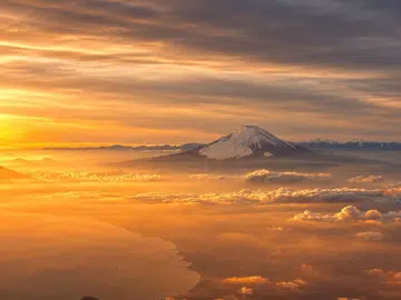 Mount Fuji from the sky