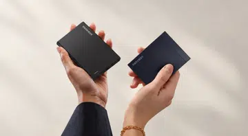 The Samsung P9 and P7 portable SSDs.