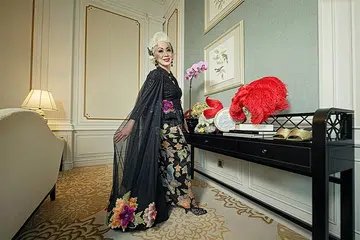 Harper’s Bazaar Singapore 25th Anniversary Where Fashion Lives | Genevieve Peggy Jeffs in a custom kebaya