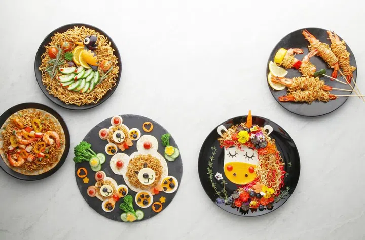 你可用百搭的Mi Sedaap干面，与不同食材搭配制作成各种造型和小吃。（图/Mi Sedaap）