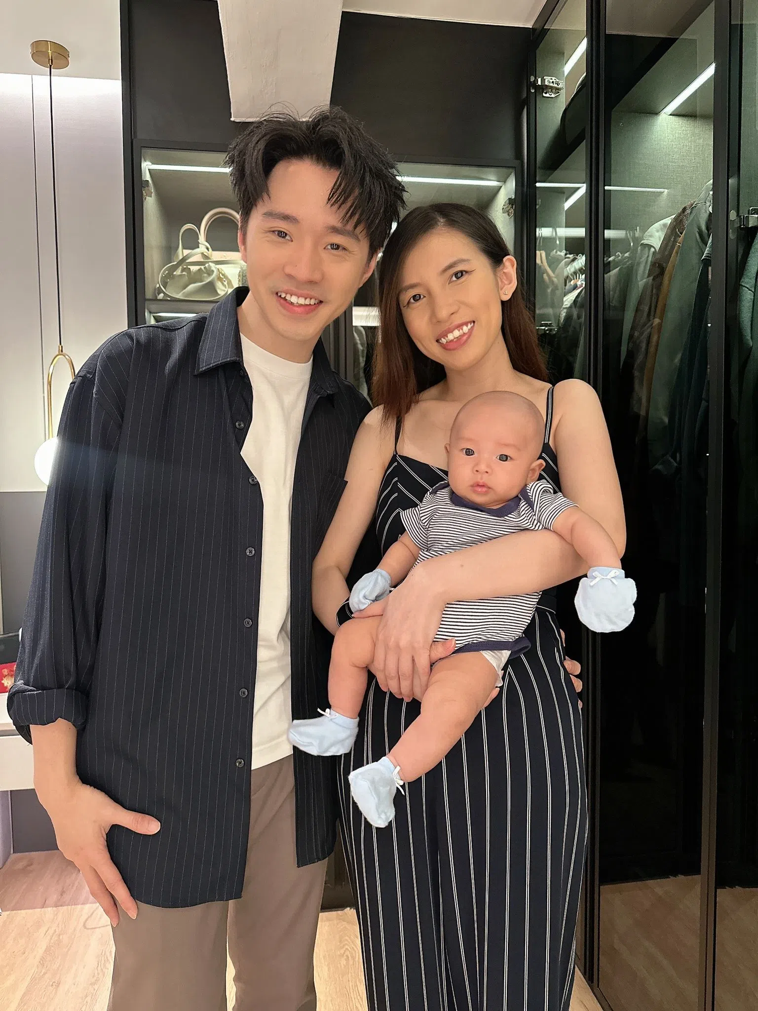 黄长俊觉得儿子遗传到了夫妻俩的音乐天赋。（受访者提供）