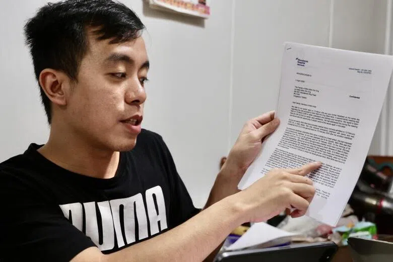 陈颖贤指，院方没有及时发现母亲心脏骤停。（曾美玲摄）