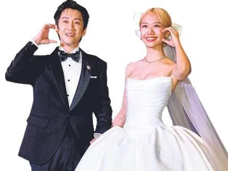 Lulu和陈汉典今年1月25日举行婚礼。（取自网络）
