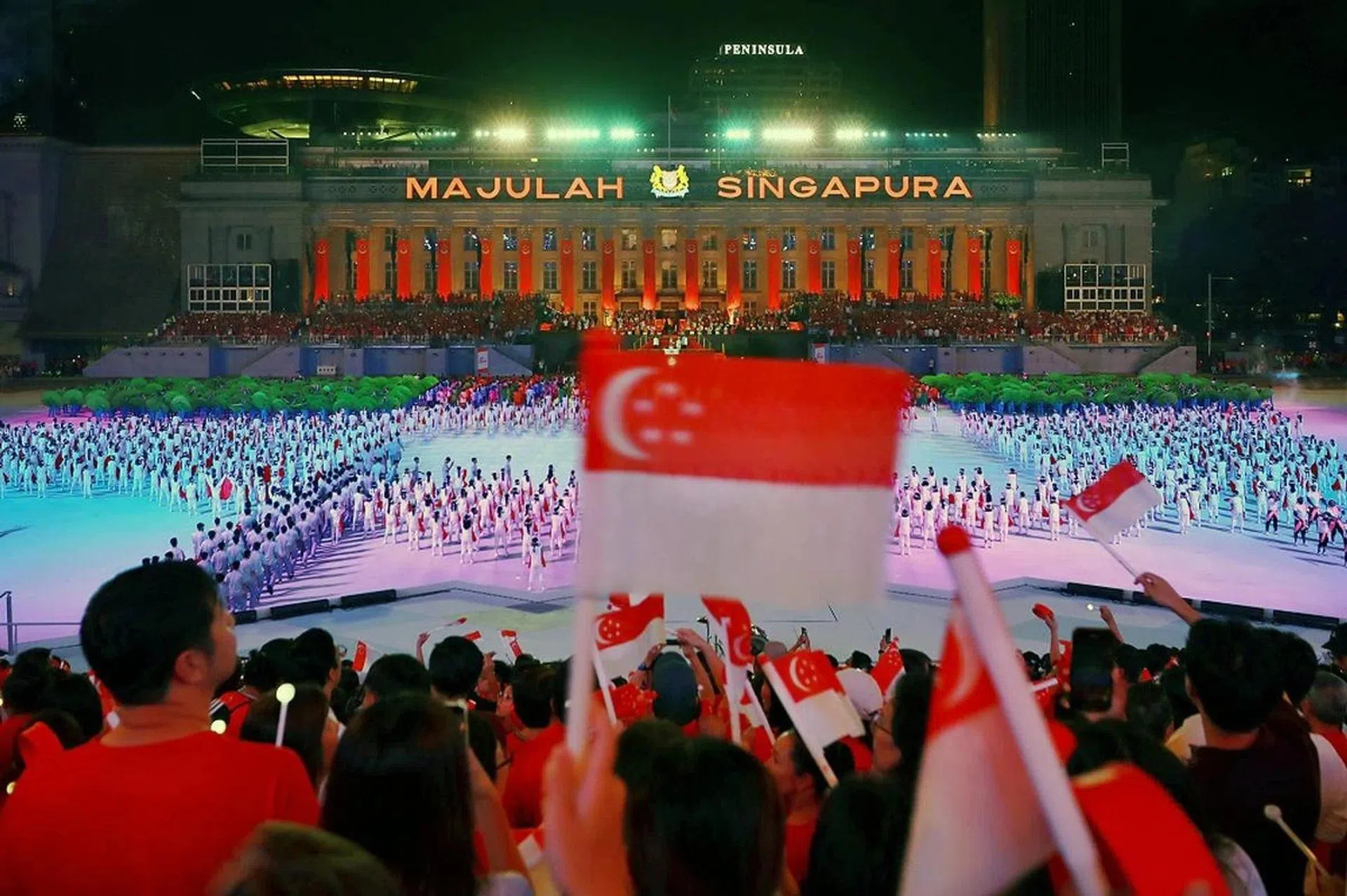 新加坡虽然是个年轻的国家，新加坡人对自己国家的独立之路却相当自豪。（海峡时报）