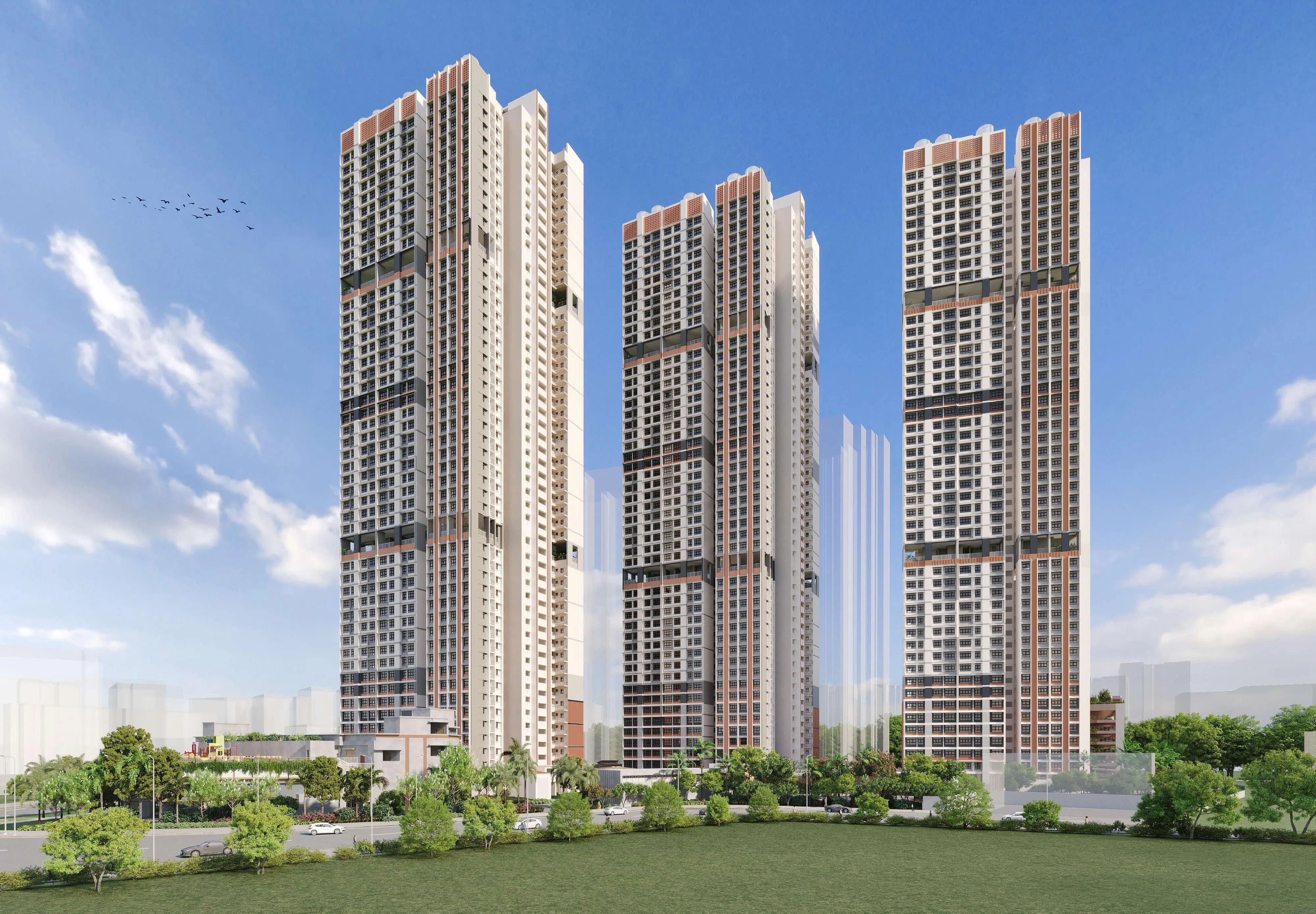 红山弄一带的Redhill Peaks黄金地段项目，共1040个单位，涵盖二房式灵活至四房式户型。这个项目的津贴回收率为12％。（建屋局构想图）