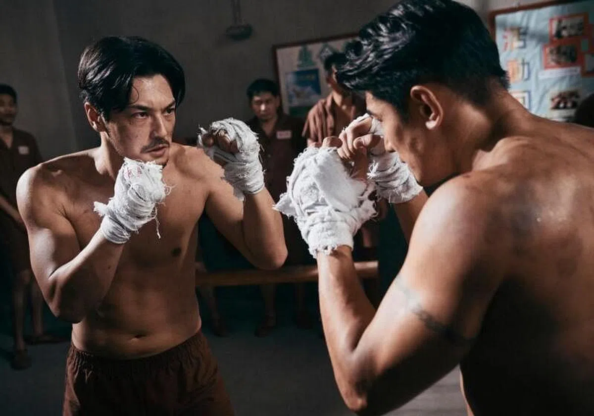 柏天男在《逃狱兄弟3》挑战打戏。（互联网）