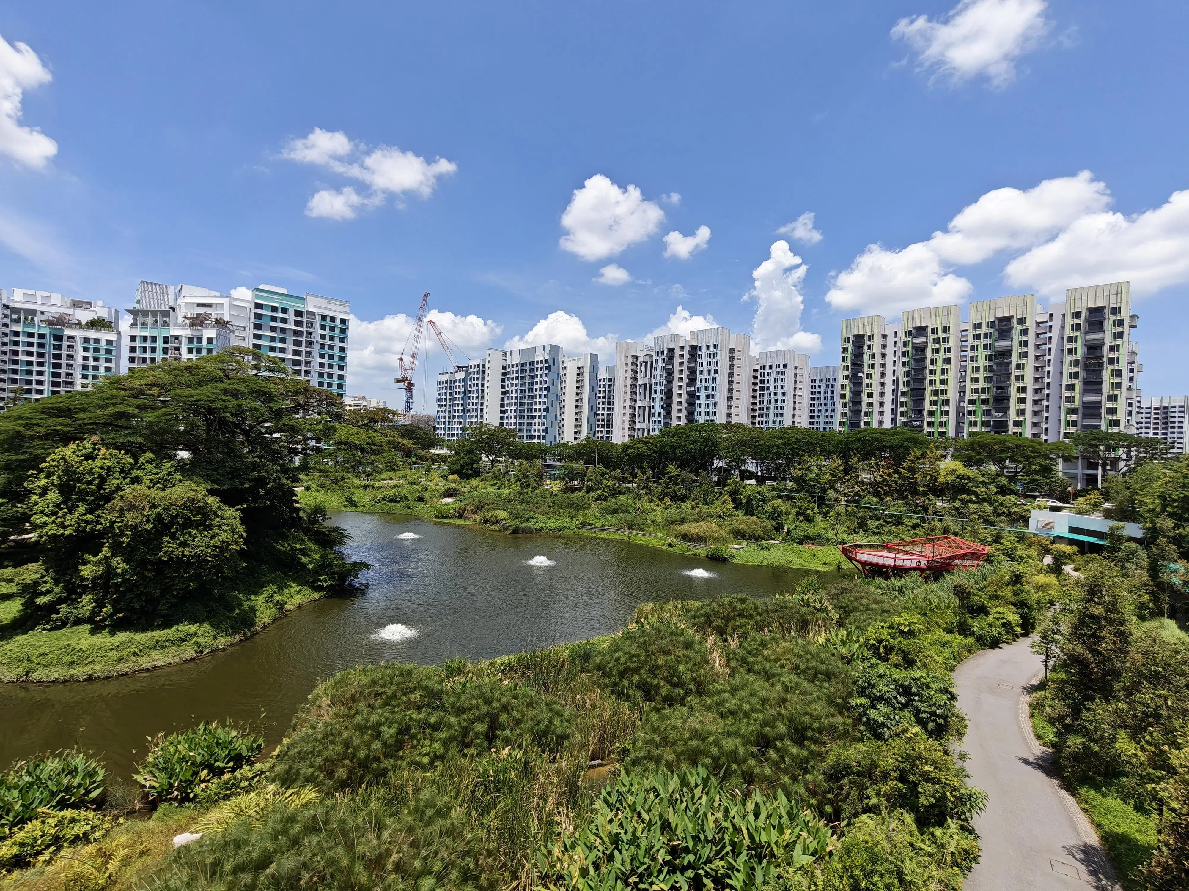 白天画面清晰，色彩鲜艳，非常讨喜。（黄少伟摄）