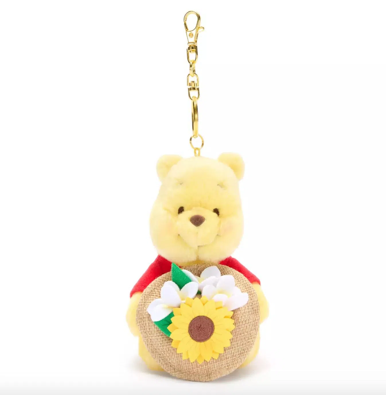 维尼熊与猪仔绒毛小玩具钥匙圈可以买一对，一个赠友，一个自用。（Disney Store图）