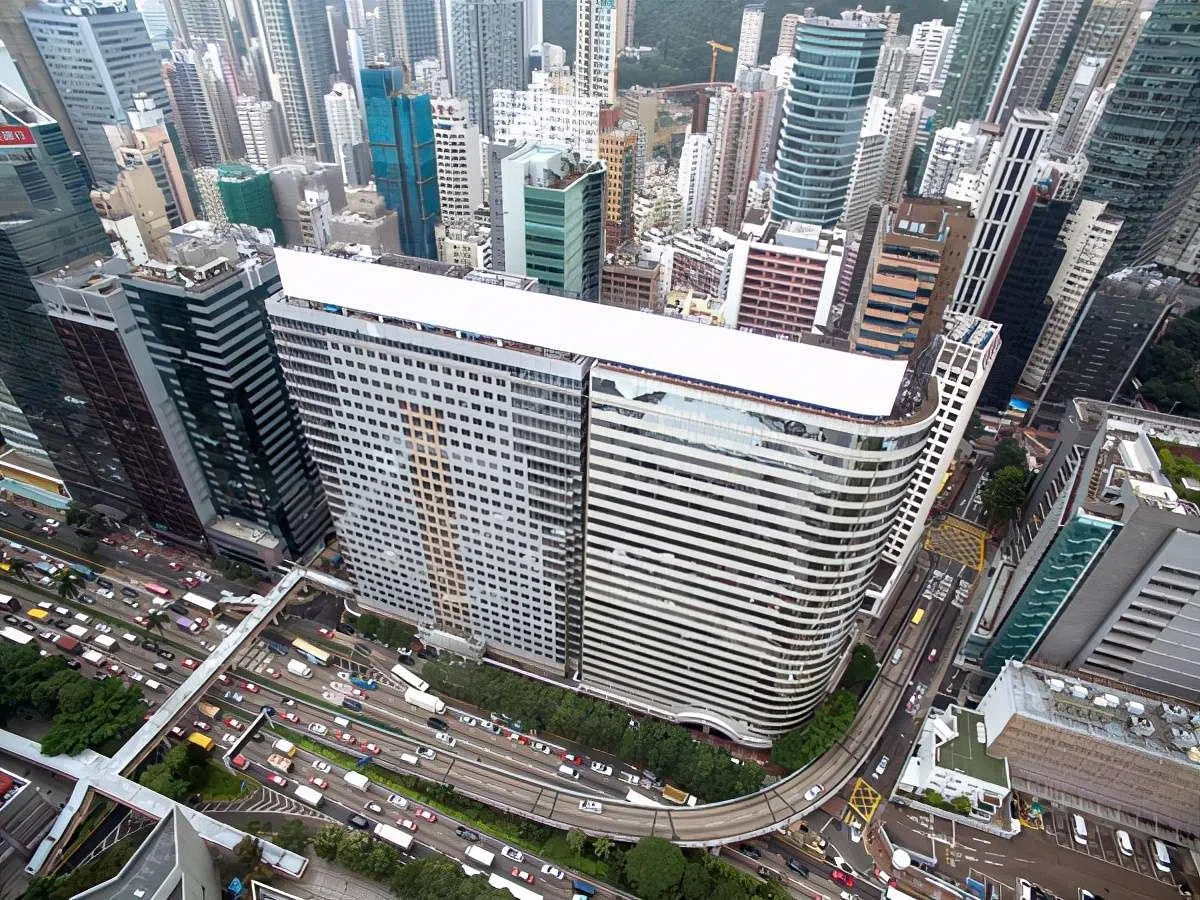 香港公司注册处的文件显示，恒大的香港总部大楼已被接管人接管。图为恒大的香港总部大楼档案照。（互联网）