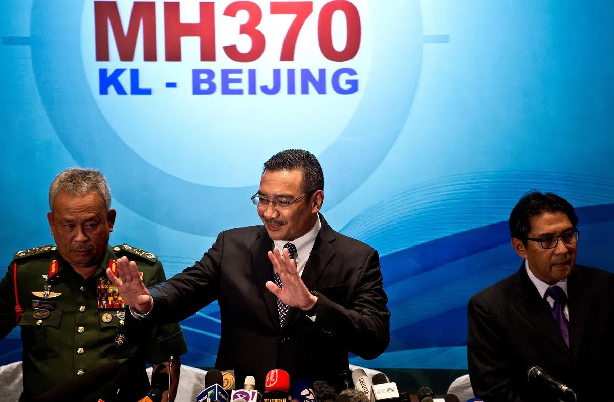 希山慕丁应对马航MH370事故的表现获得马国民众肯定。（法新社）
