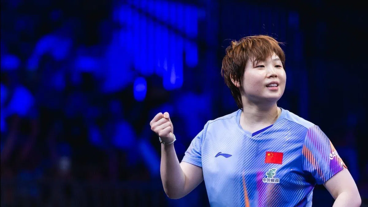 蒯曼本站比赛在女单和女双收获一亚一冠。（WTT提供）