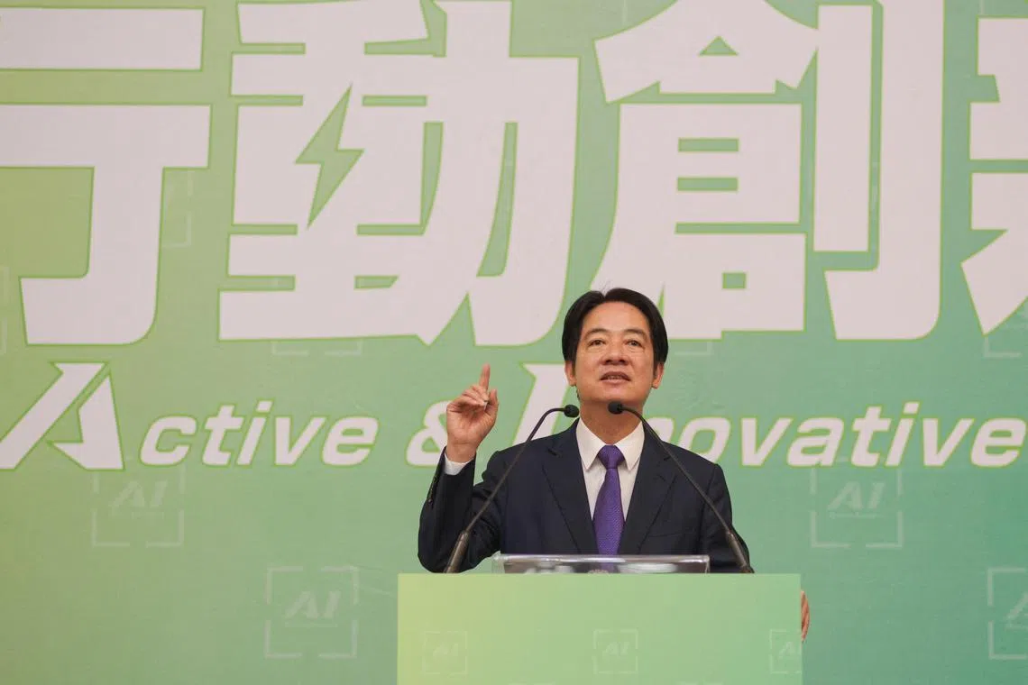 习马二会后，有观点认为，只要台湾准总统赖清德520就职时愿意谈“中华民族”，便有机会缓和两岸情势。图为赖清德4月10日在台北举行记者会，宣布准阁揆人选。（法新社）