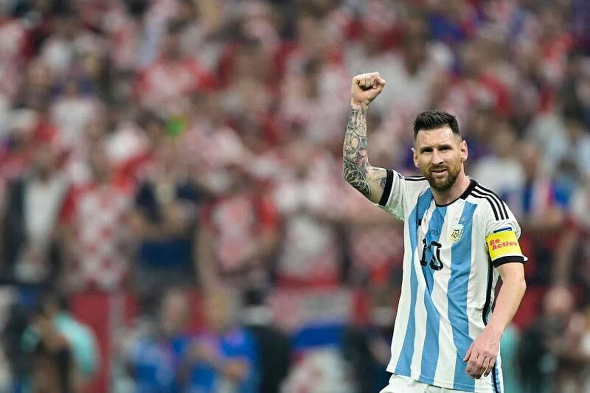 不久前带领阿根廷队夺得第三座大力神杯的球星梅西（Messi）也发文悼念球王比利。（法新社）