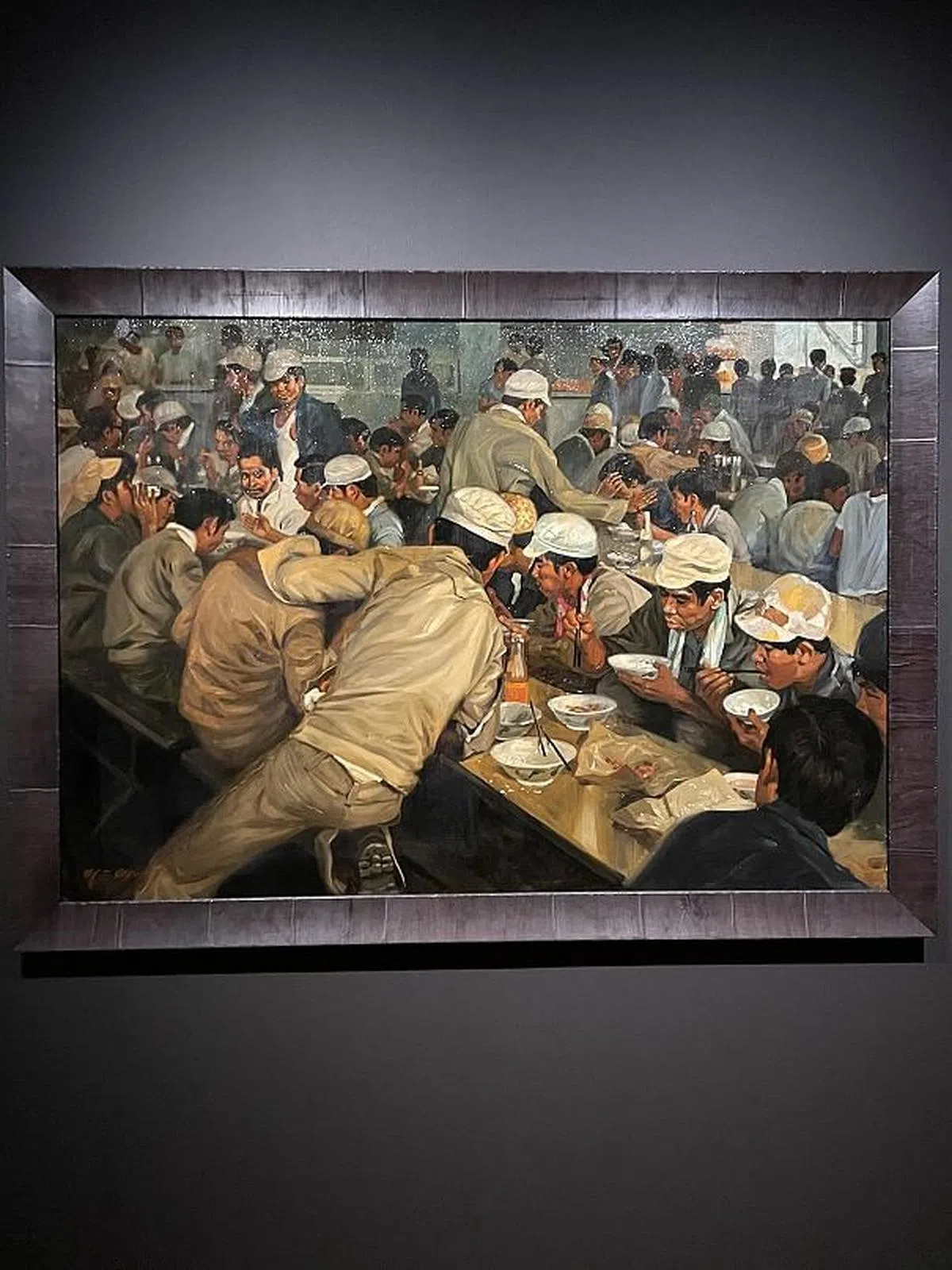 蔡明智的画作。（沈奕涵摄）