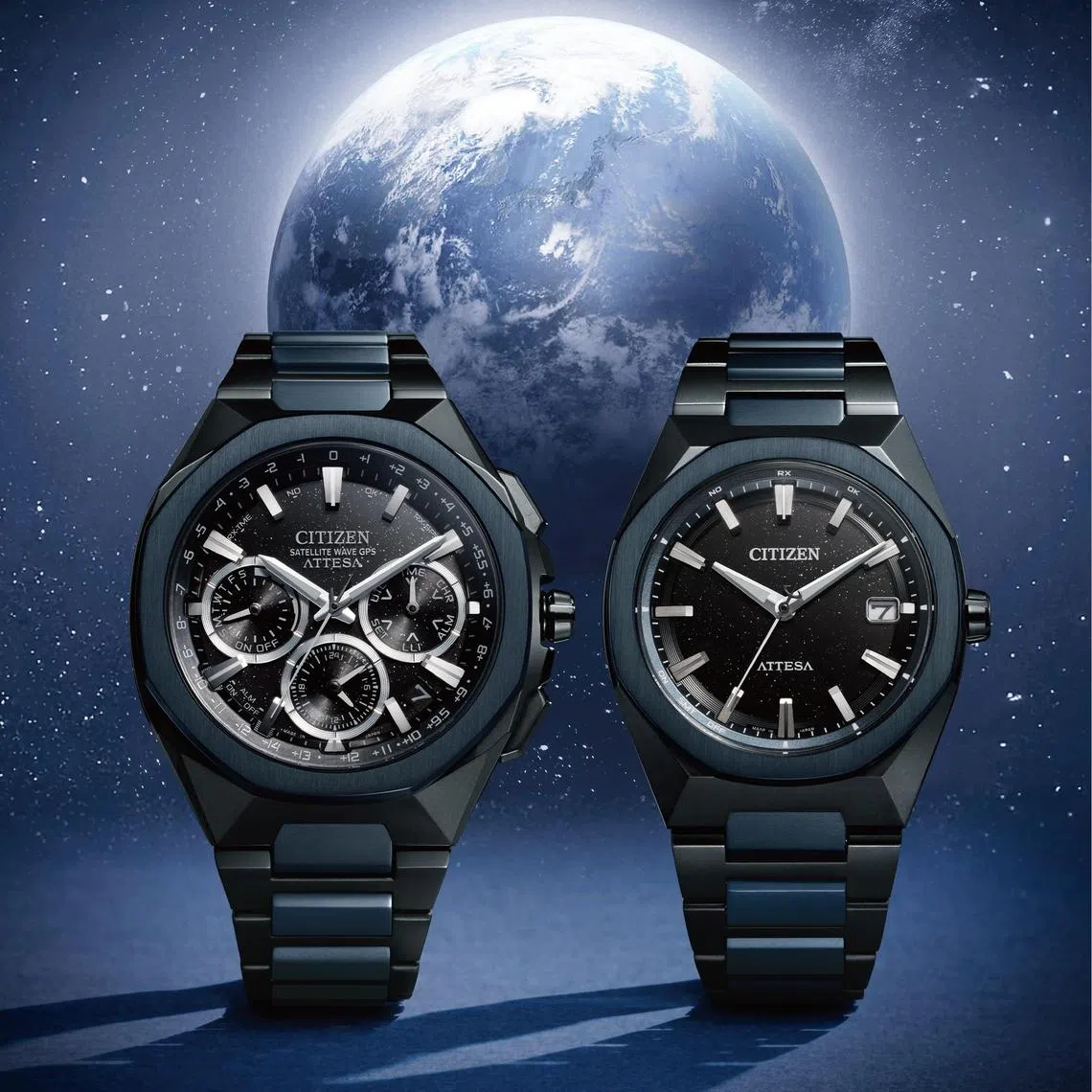 西铁城Blue Universe限量版，表壳由Super Titanium™制成。（西铁城提供）