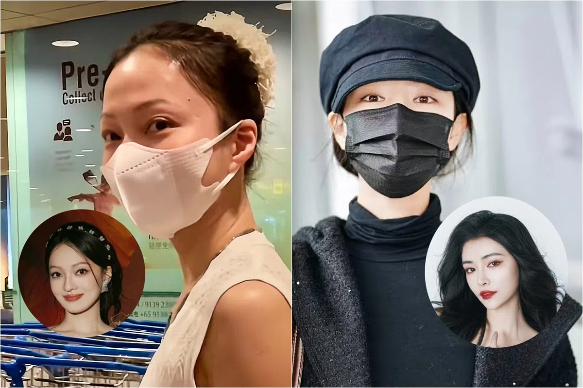 张韶涵（左）26日已抵新，许佳琪（右）27日早上被粉丝拍到现身机场。（取自Regyne Kher小红书、HeartSniper_许佳琪小红书、艺人微博）