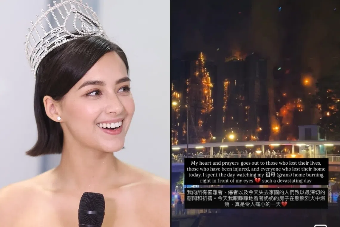 谢嘉怡说祖母的房子在火灾中被烧毁。（取自谢嘉怡IG）