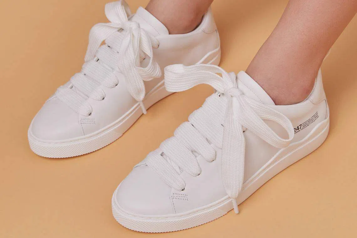 Anothersole的“247 Stella Ribbon”运动鞋设计娇俏可爱。（品牌提供）