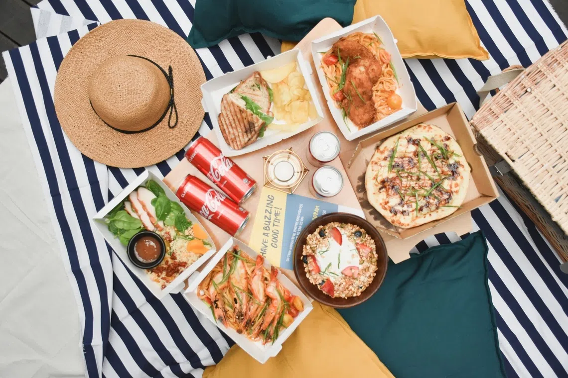 Wildseed Cafe提供野餐篮用餐选项，食客可在植物园内悠哉享受大自然。（餐馆提供）