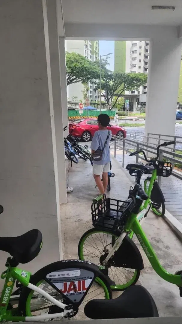 根据疑似涉事男子的警方报案的记录内容，他发现两名少年正在“破坏”脚踏车，于是上前质问并斥责对方的不当行为。（取自Instagram页面“sgfollowsall”）