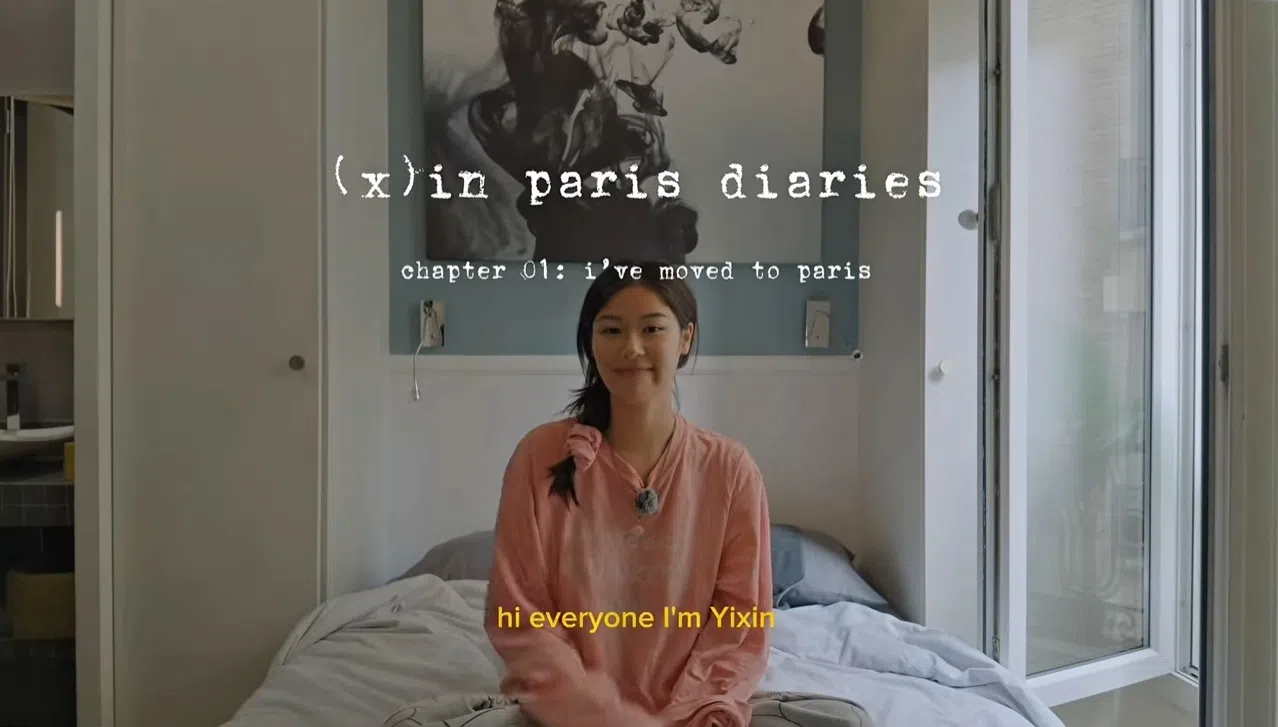 陈一心发布视频公开自己在巴黎展开新生活。（陈一心YouTube视频截图）