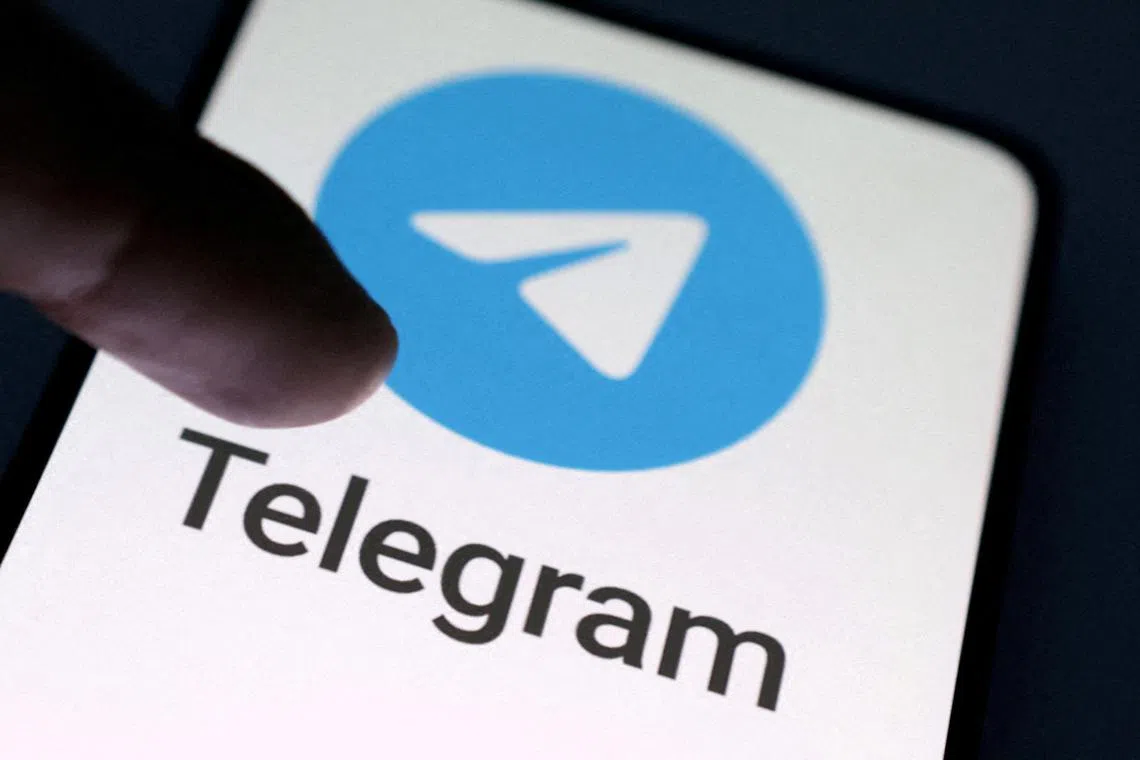 Telegram是一个拥有近10亿用户的即时通信平台。（路透社）