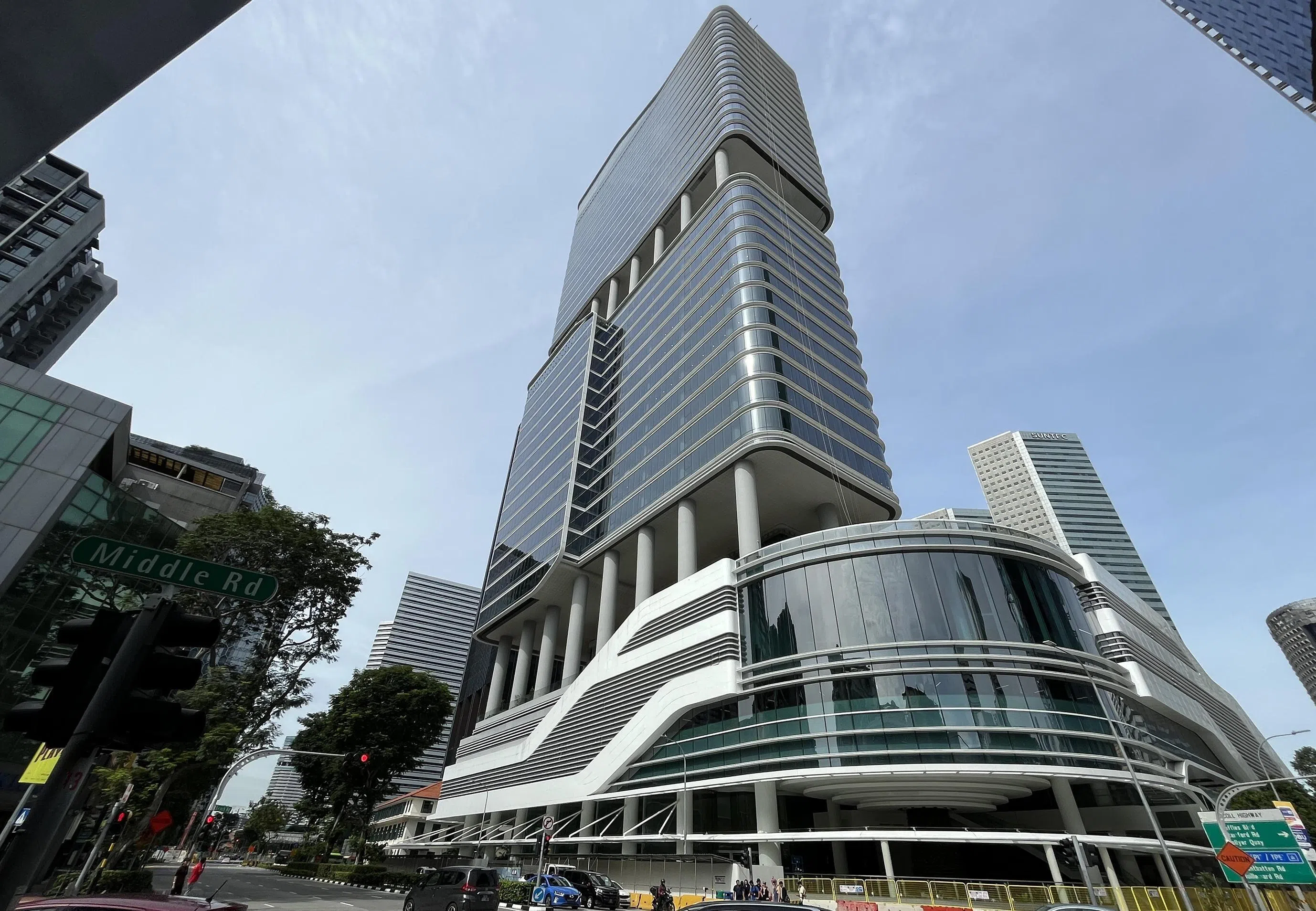 新建的位于美芝路的邵氏大厦，预计将于今年获得临时入伙准证。（档案照片）