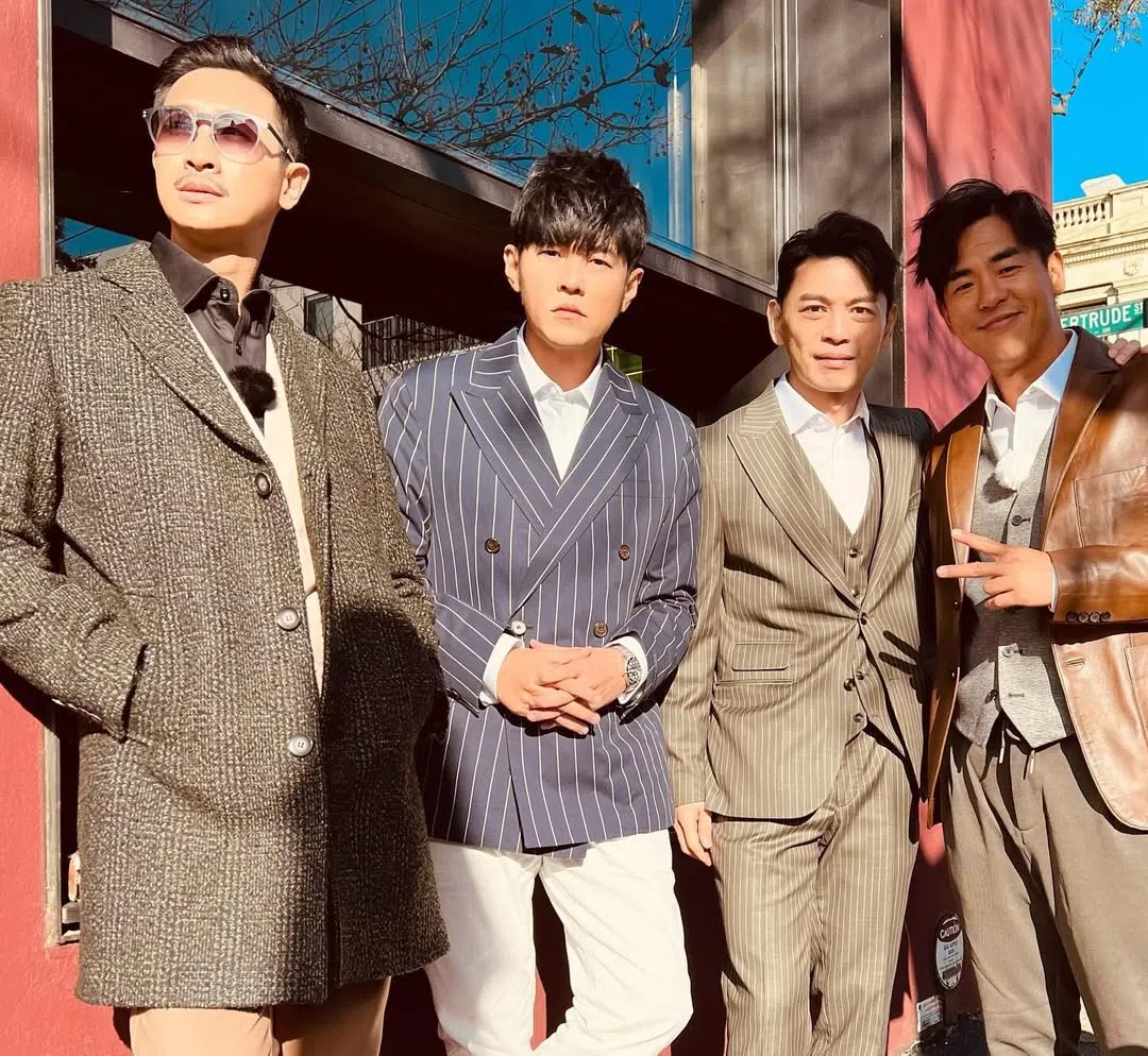 邱凯伟（左起）、周杰伦、阿Ken和柯友伦交情甚笃。（取自周杰伦IG）