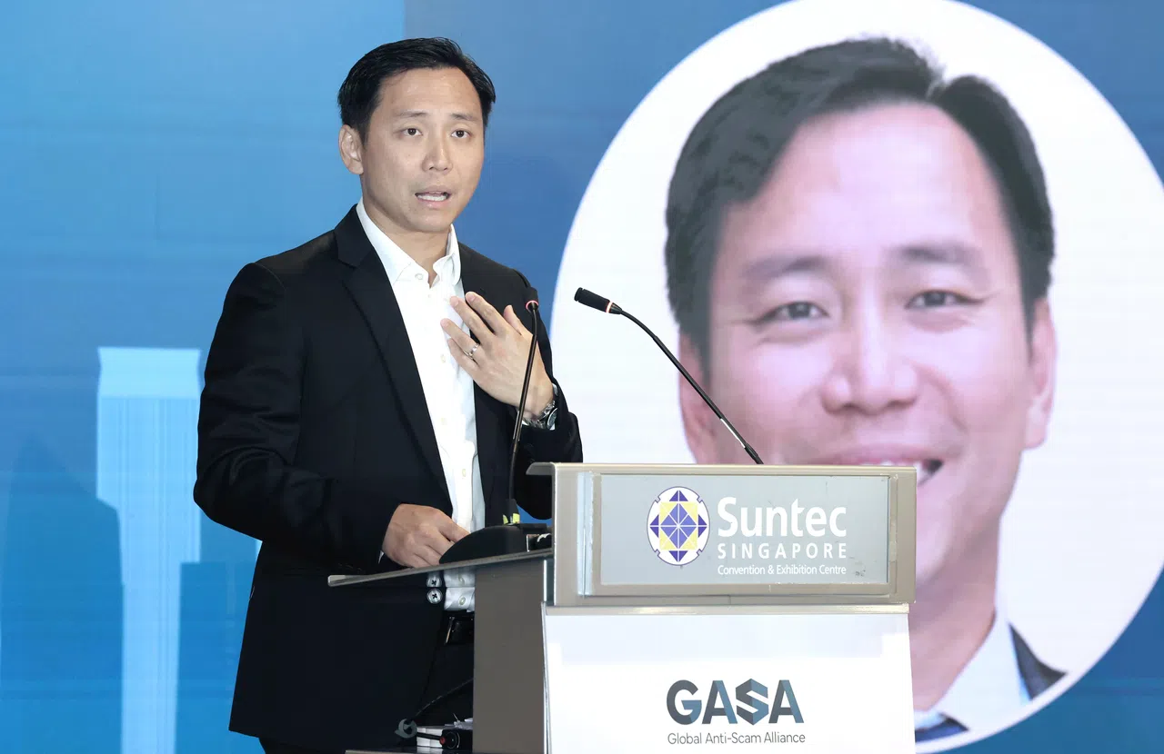 内政部兼社会及家庭发展部政务部长吴培铭呼吁各国设立各自的中央反诈骗单位，方便携手合作，一同对抗诈骗。（邬福梁摄）