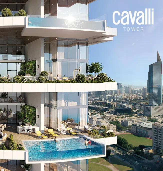 收购Roberto Cavalli品牌的迪拜地产商DAMAC推出Cavalli Tower豪华公寓项目。（DAMAC提供）