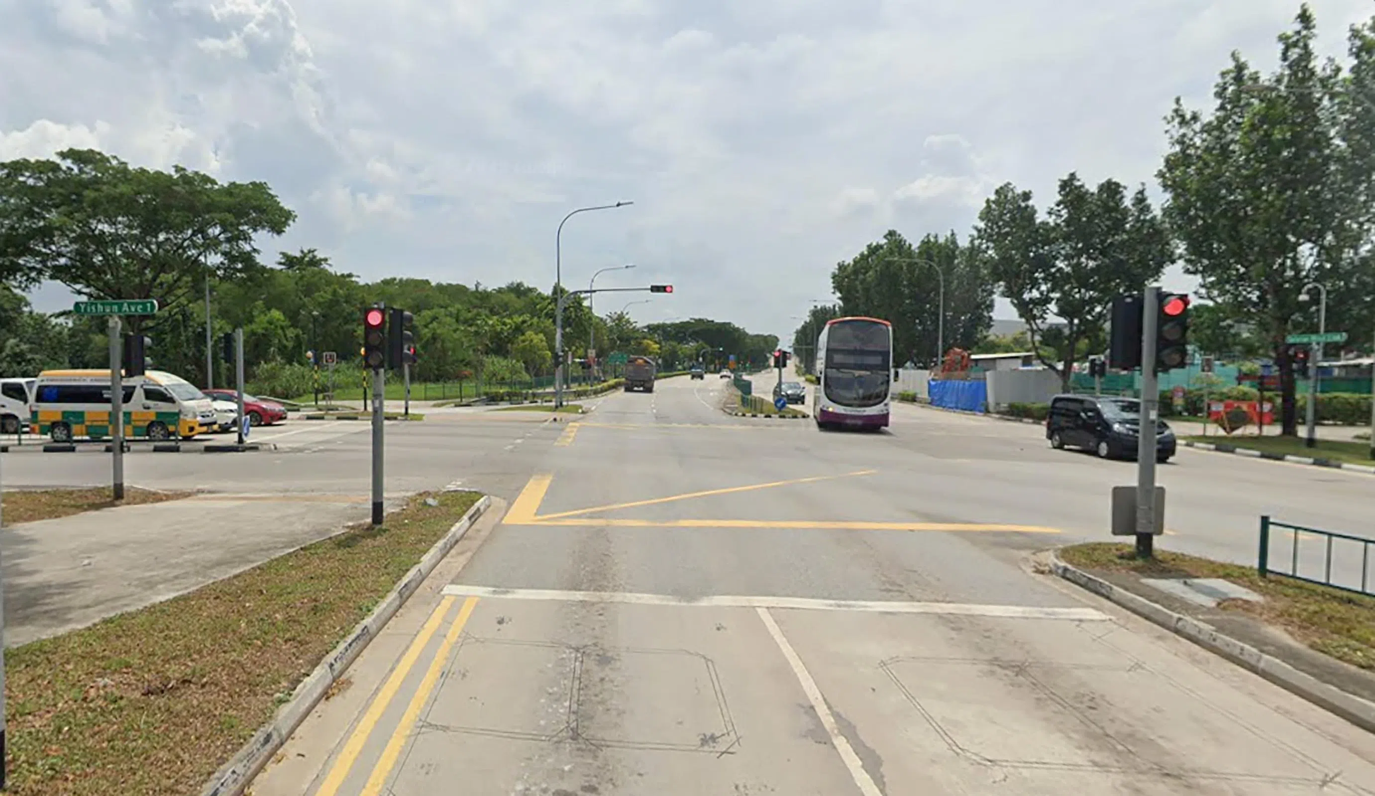 事发地点是实里达西连路与义顺水坝的交界处。（谷歌地图）