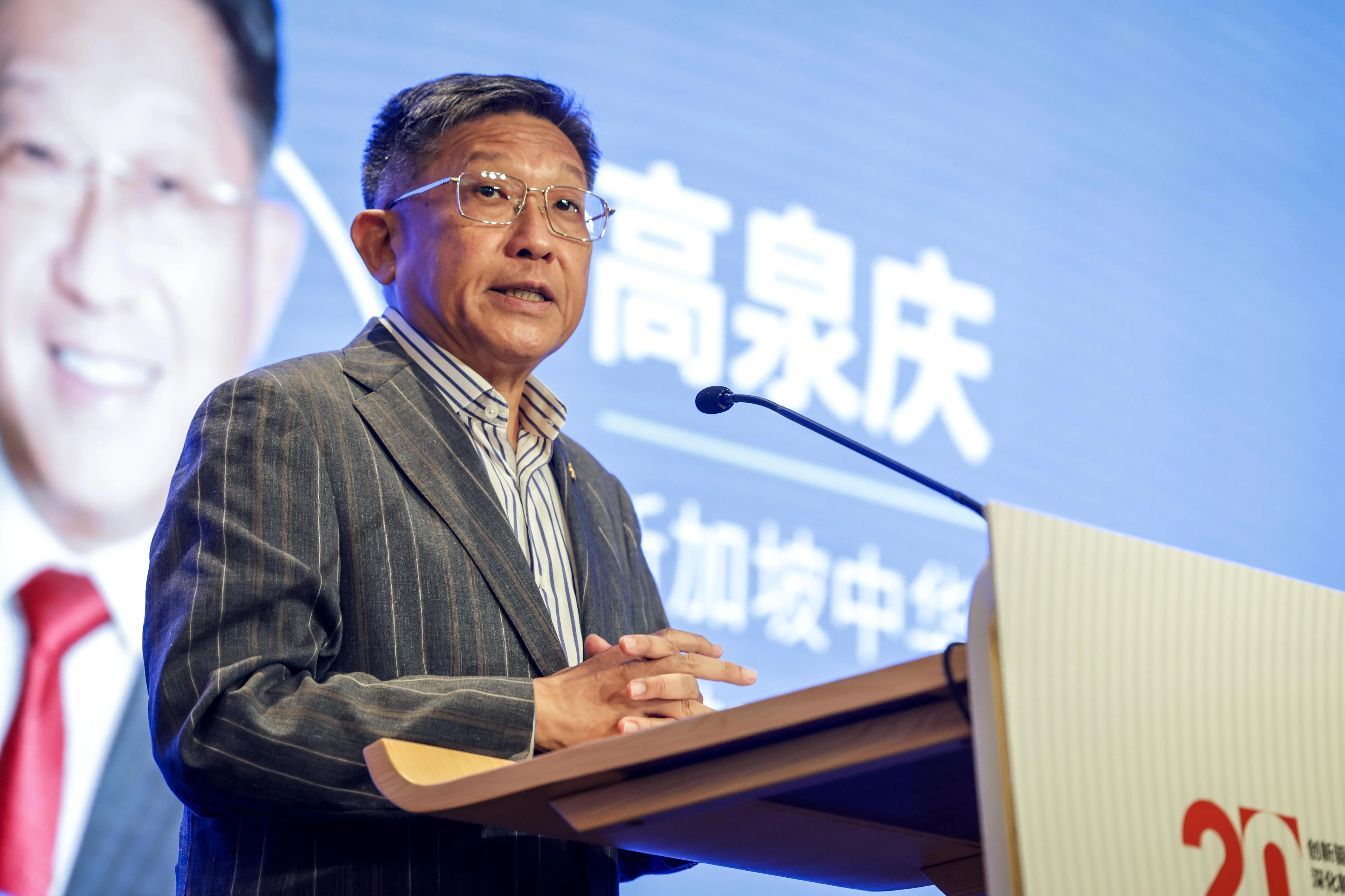 新加坡中华总商会会长高泉庆指出，总商会目前在中国设有五个代表处，2026年走访了广东、江苏和辽宁等地。（叶振忠摄）