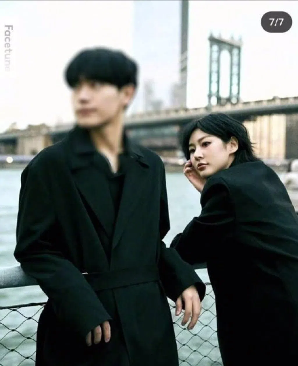 金赛纶（右）被指与照片中的男子结过婚。（取自艺人Instagram）
