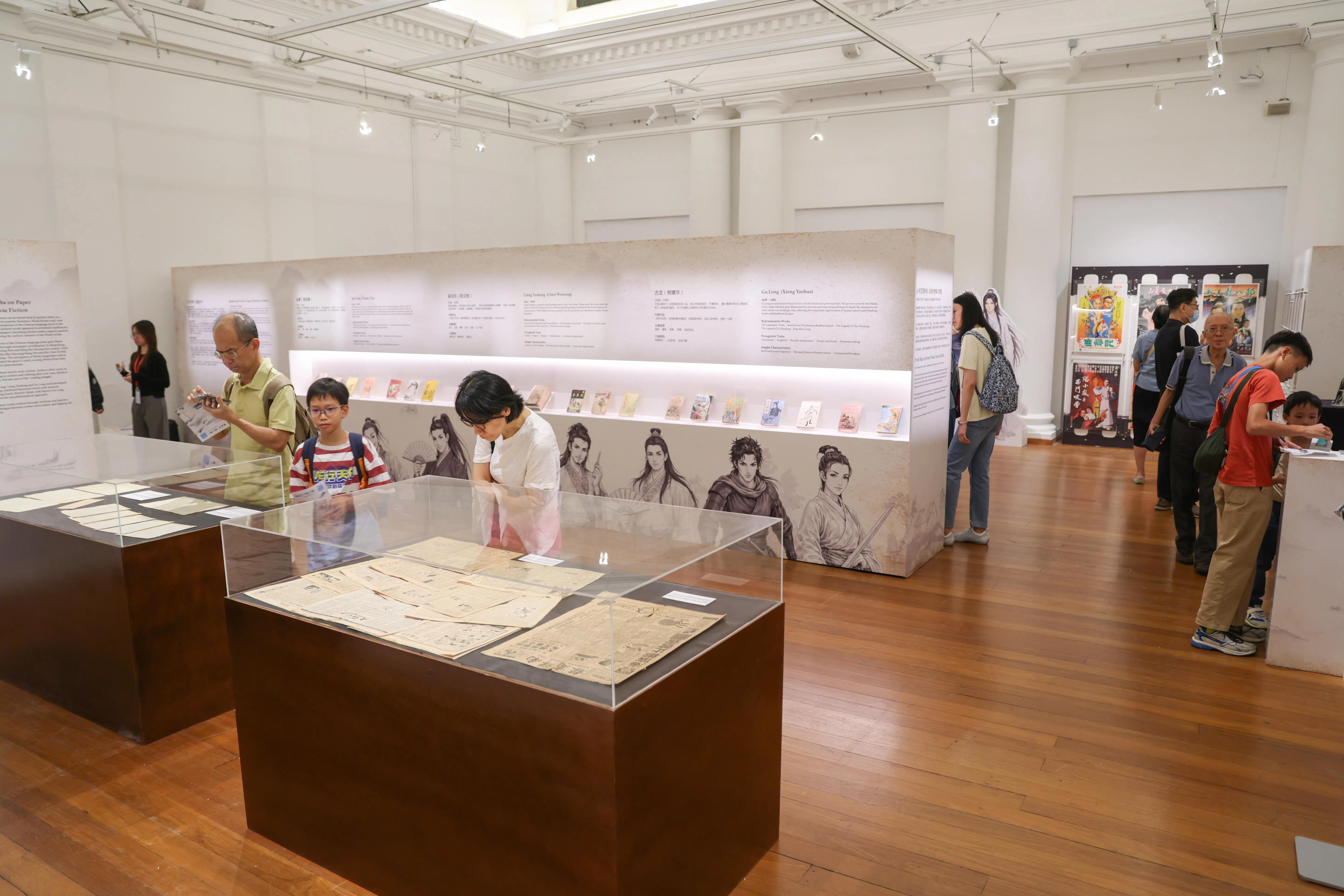 “纸上江湖——武侠小说的百年想象”特展是今年城市阅读节重点活动之一，5月1日至7日在旧国会大厦艺术之家（The Arts House）举行。（白艳琳摄）