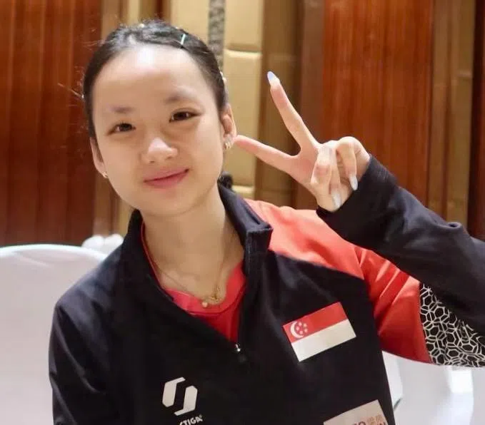 新加坡二号女单舒麟茜5月1日迎来她的20岁生日。（新加坡乒乓球总会提供）