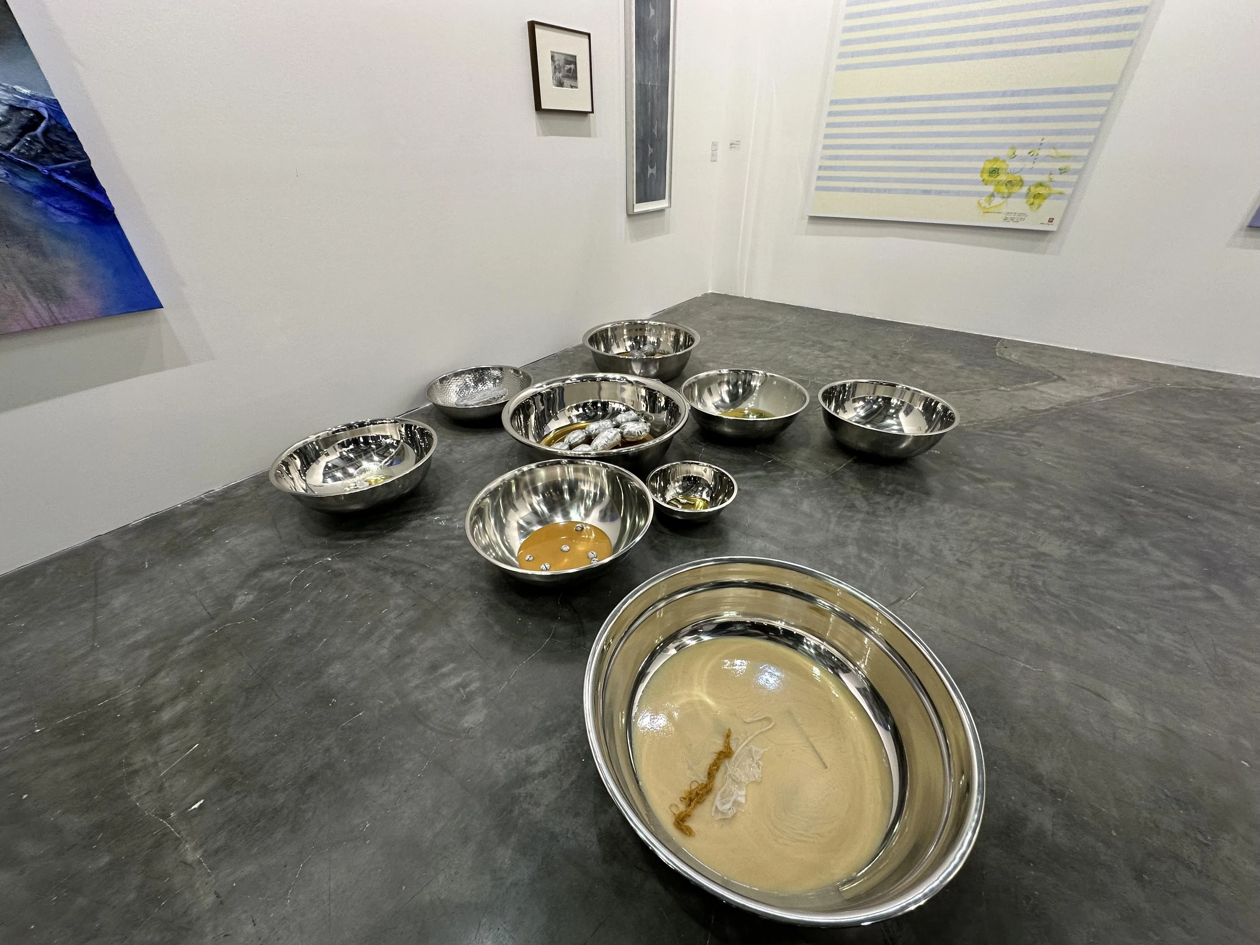加拿大艺术家Lotus Kang（Commonwealth and Council画廊代理）的作品为新加坡美术馆购藏。（黄向京摄）