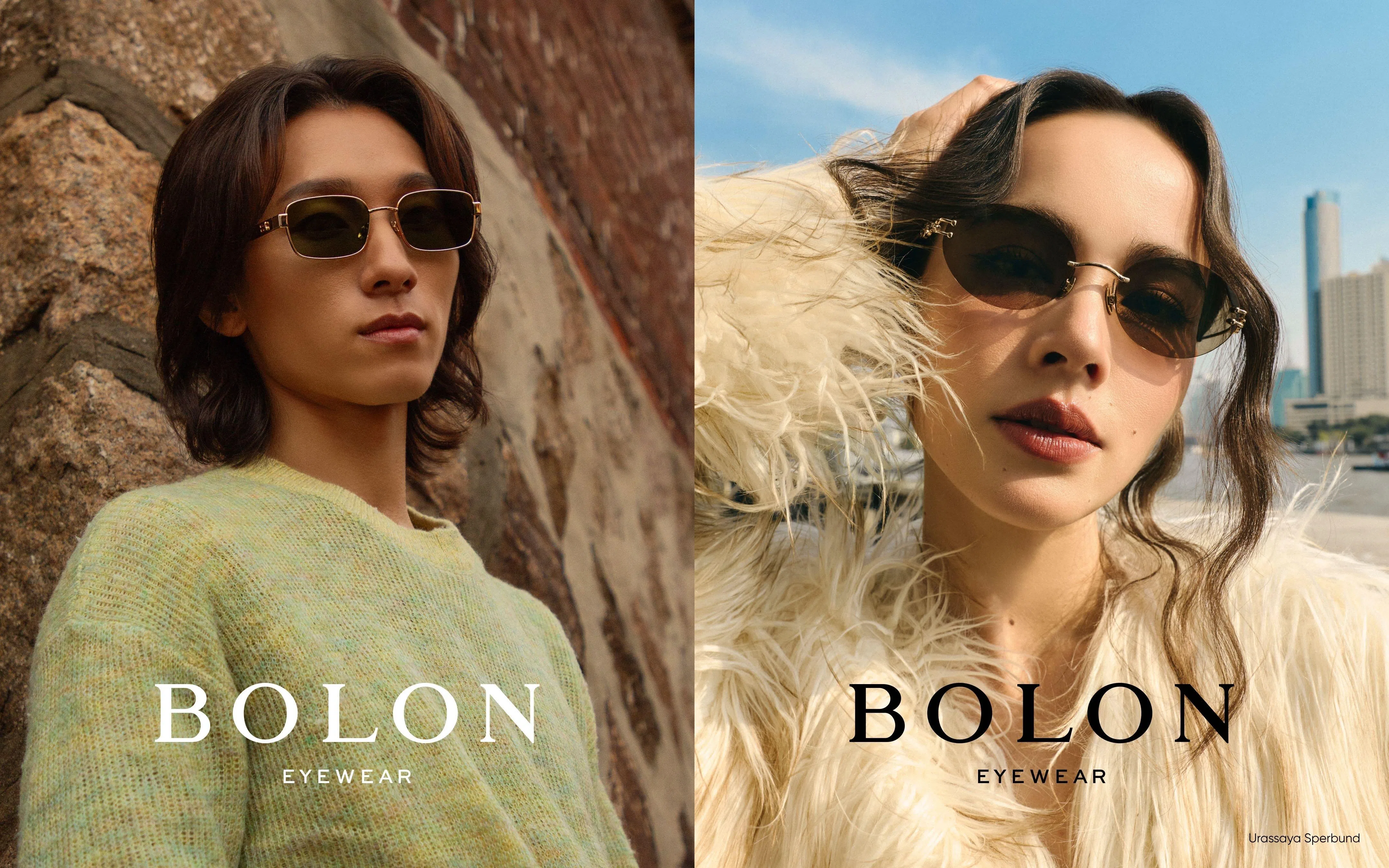 Bolon的新季墨镜款中出现不少窄框、金属边设计。（品牌提供）