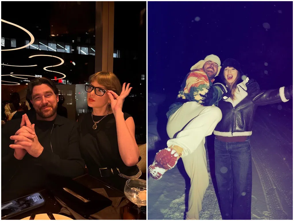 Taylor Swift（泰勒丝）与Travis Kelce（凯尔西）一直高调恋爱。（取自Taylor Swift Instagram）