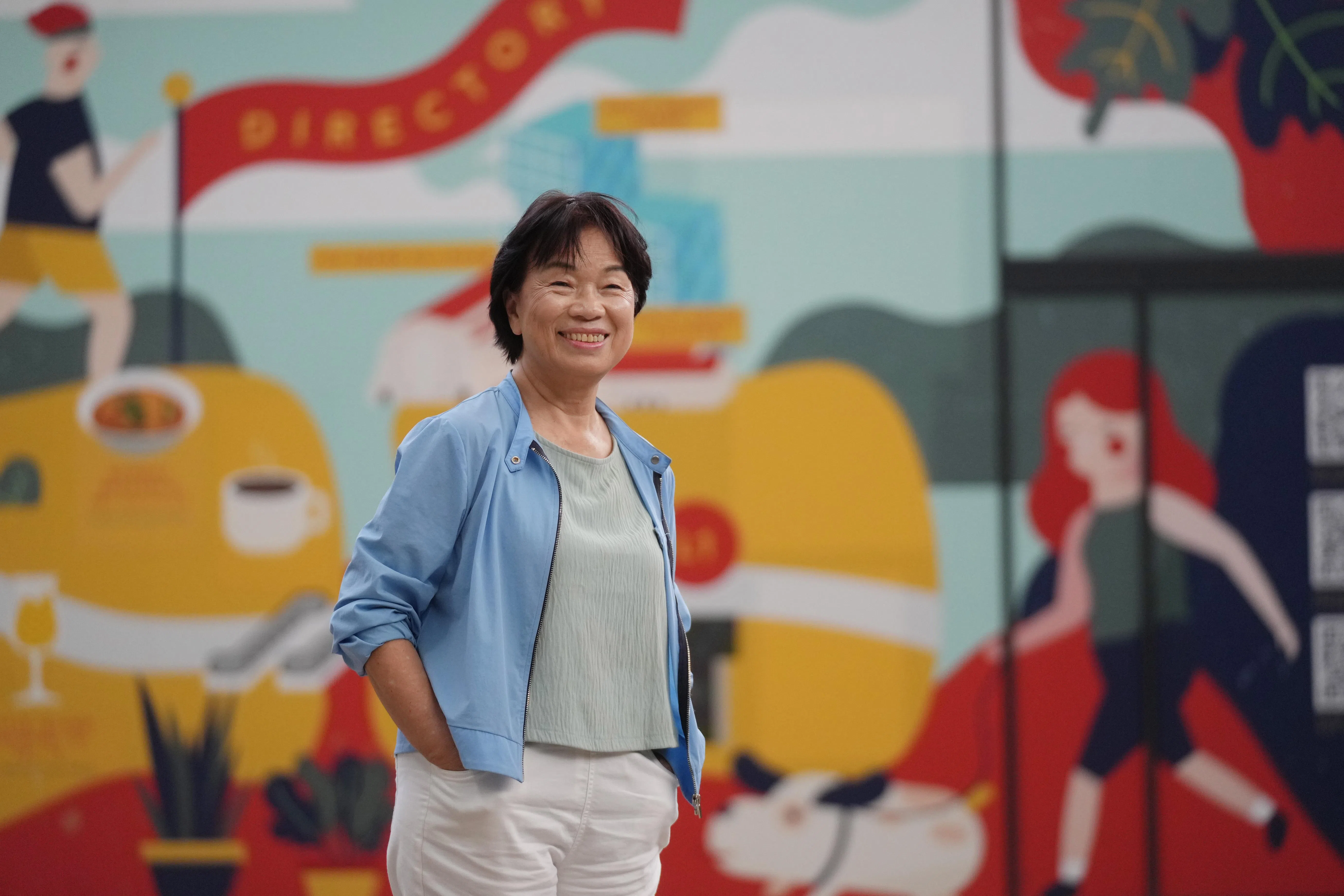 73岁的龙应台比起40年前柔软温和了许多（谢智扬摄）