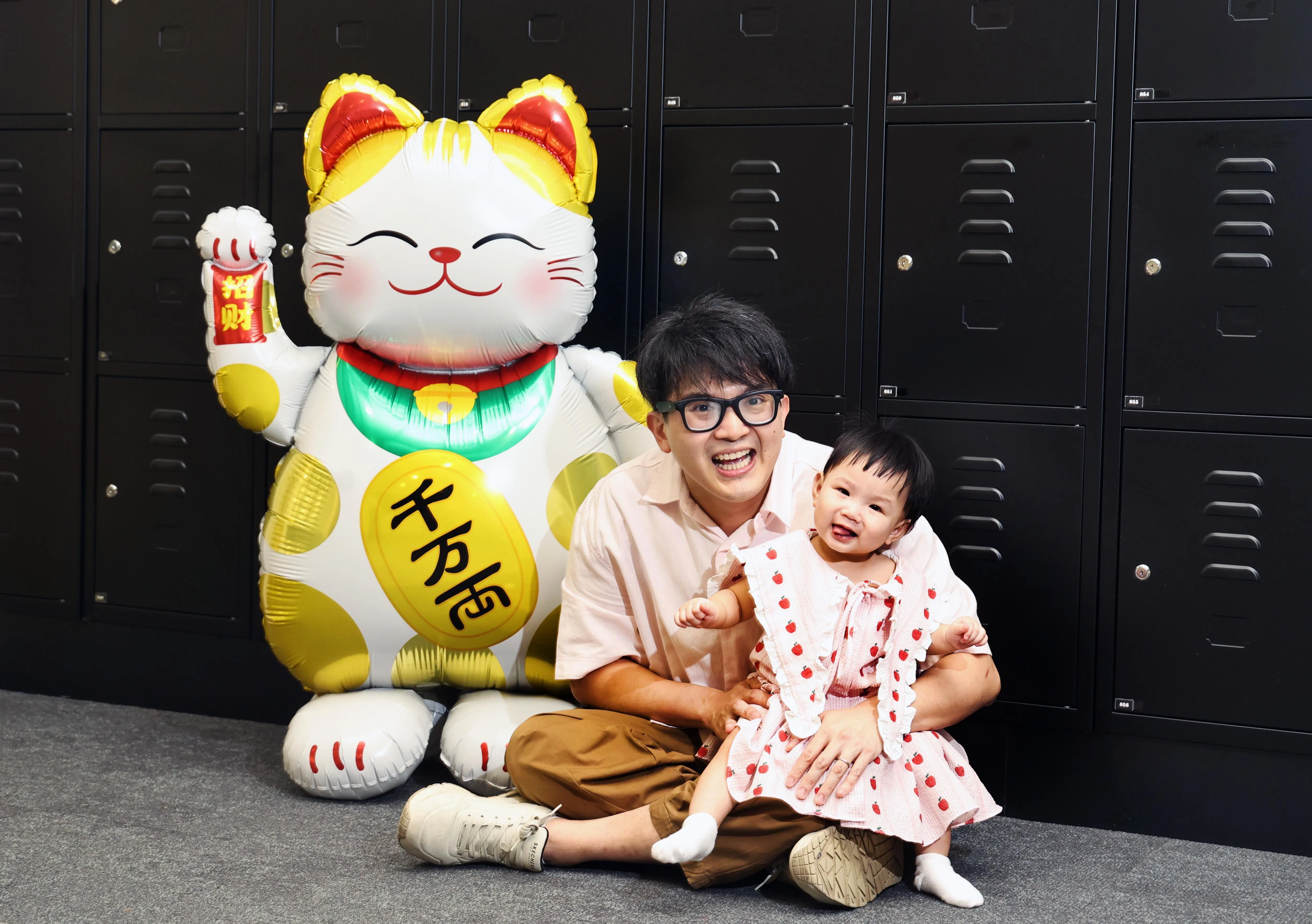 黄宇哲自认是个宠女的爸爸，对女儿很心软。（周国威摄）