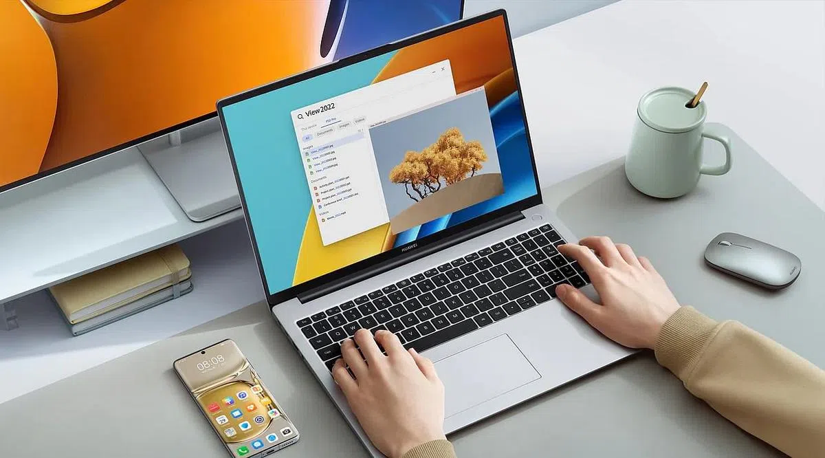 MateBook D 16是华为首款有数字键盘的笔电。 （照片由华为提供）