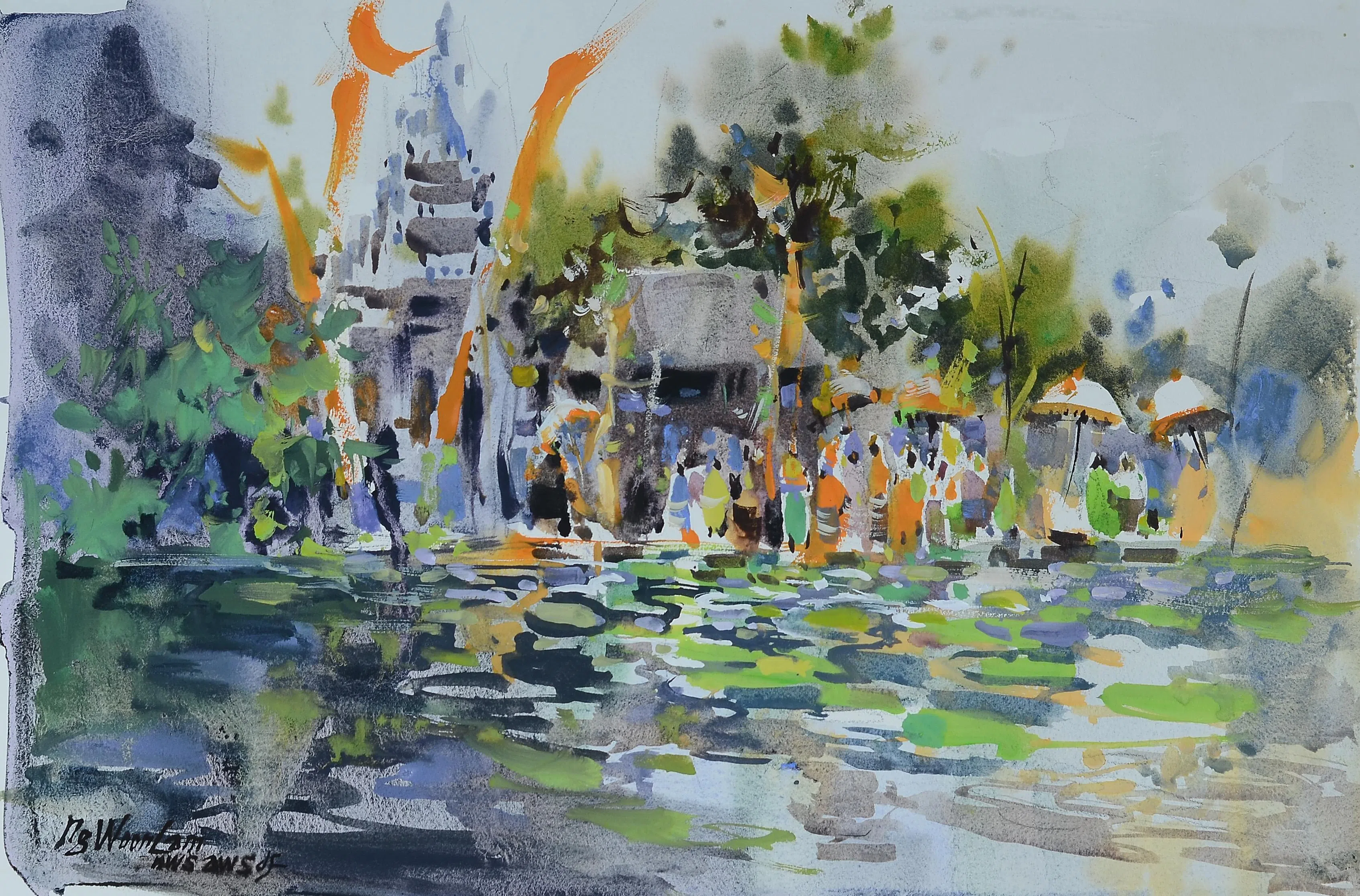 黄运南水彩画作品。（画家提供）