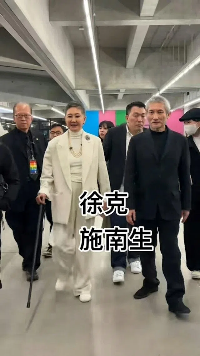 施南生（左）和徐克（右）两人离婚后，依然是最佳拍档。（互联网）