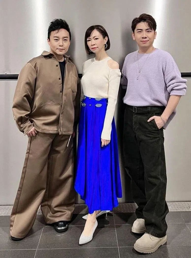 早班节目“哇！皓有仪思”的DJ皓皓（左起）和陈丽仪，曾上余思远新家吃火锅。（档案照）