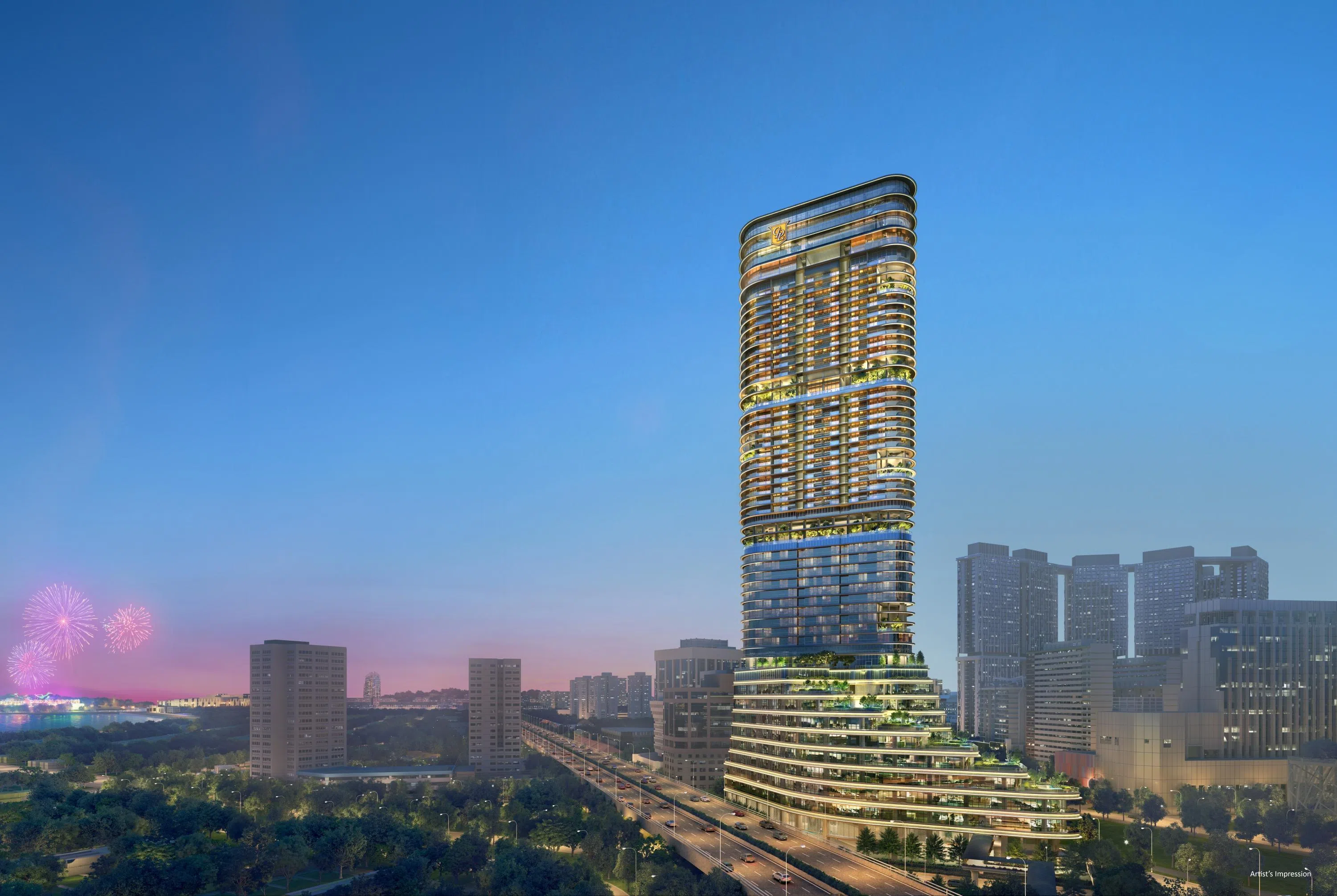 位于丹戎巴葛的永久地契项目铂海峰，尺价相当于2784元起。（城市发展提供）