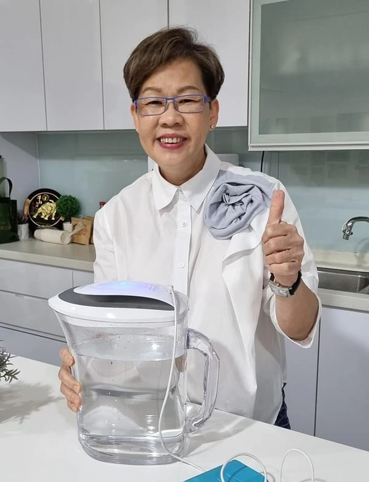 潘秀霞的“水布施”经营理念，为其养生企业开创新方向。（图/受访者提供）