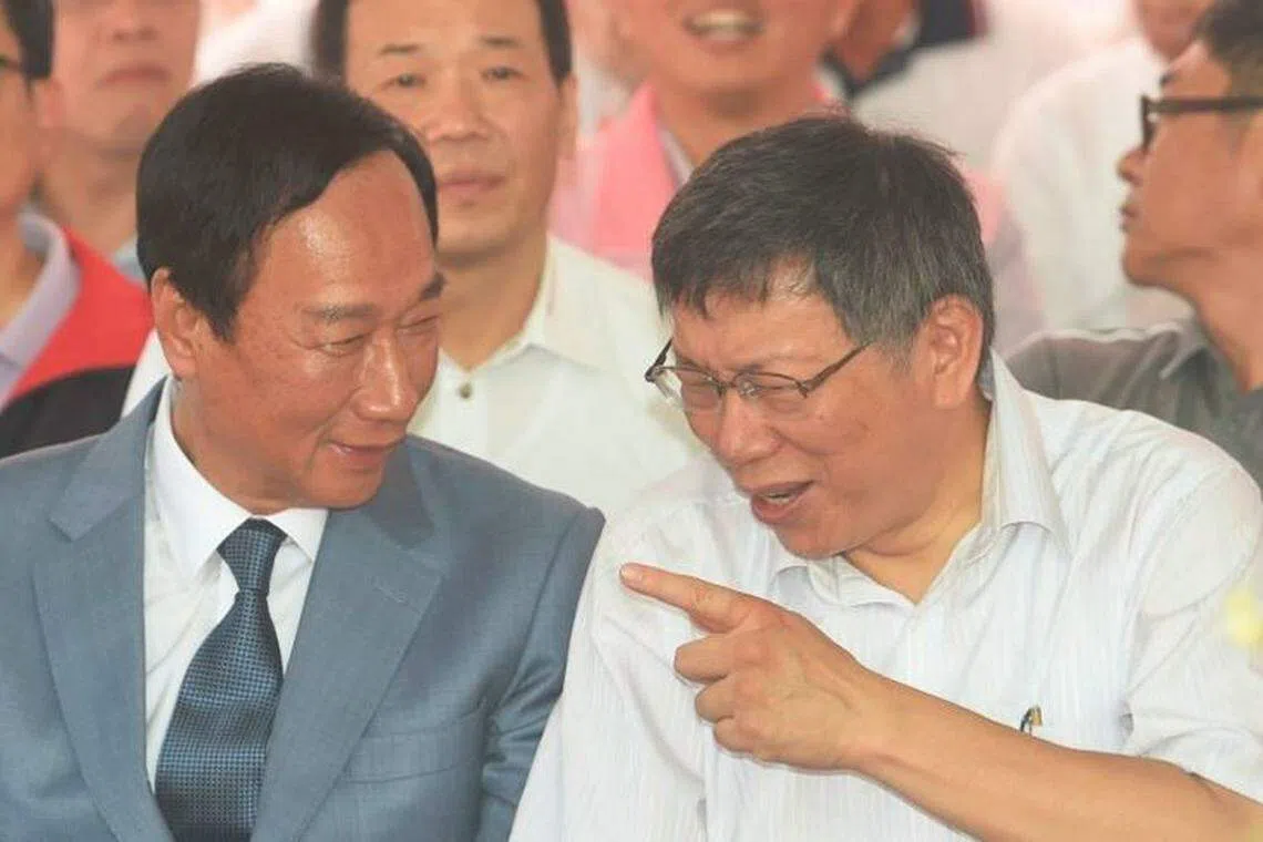 郭台铭表明如果侯友宜获征召，他将全力支持，这一点对国民党尤为重要。如果说话算话，他这一表态至少消除了国民党对“郭柯配”的疑虑。（互联网）