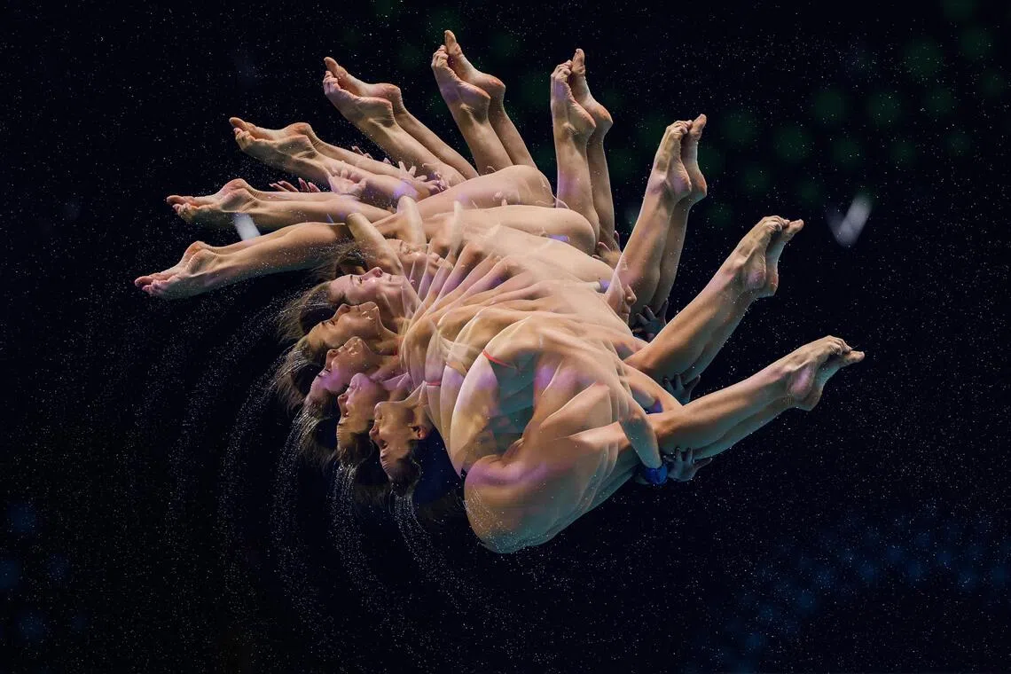 获奖作品摄于去年7月、在我国举行的水上运动世锦赛（World Aquatics Championships）。（关俊威摄）