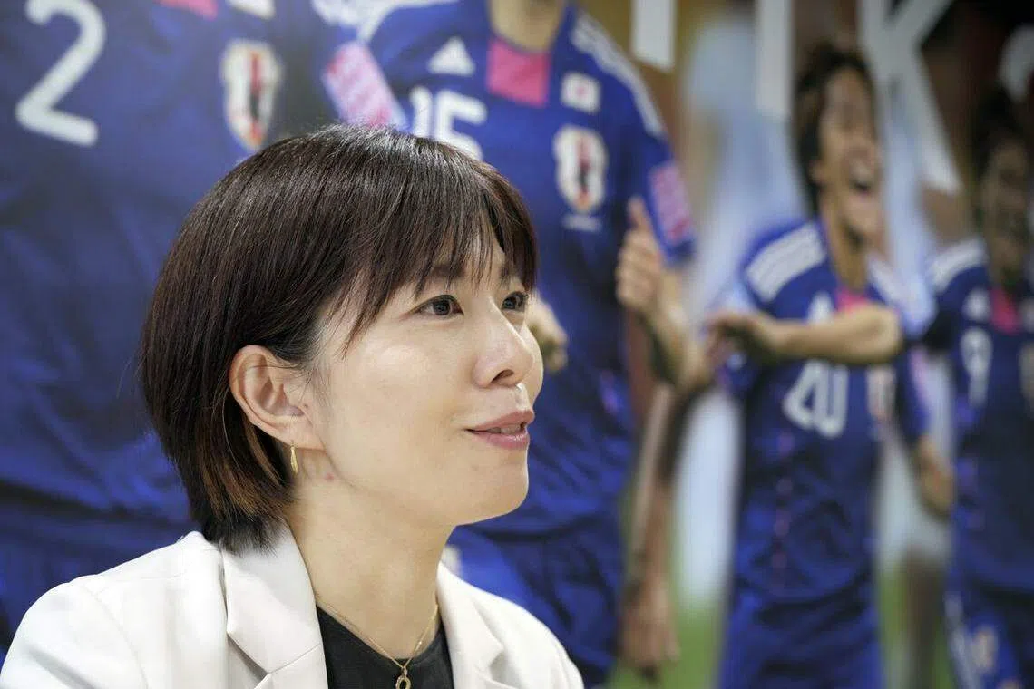 日本女子职业足球联赛主席高田春奈透露，日本女足在国内得不到支持。（彭博社）